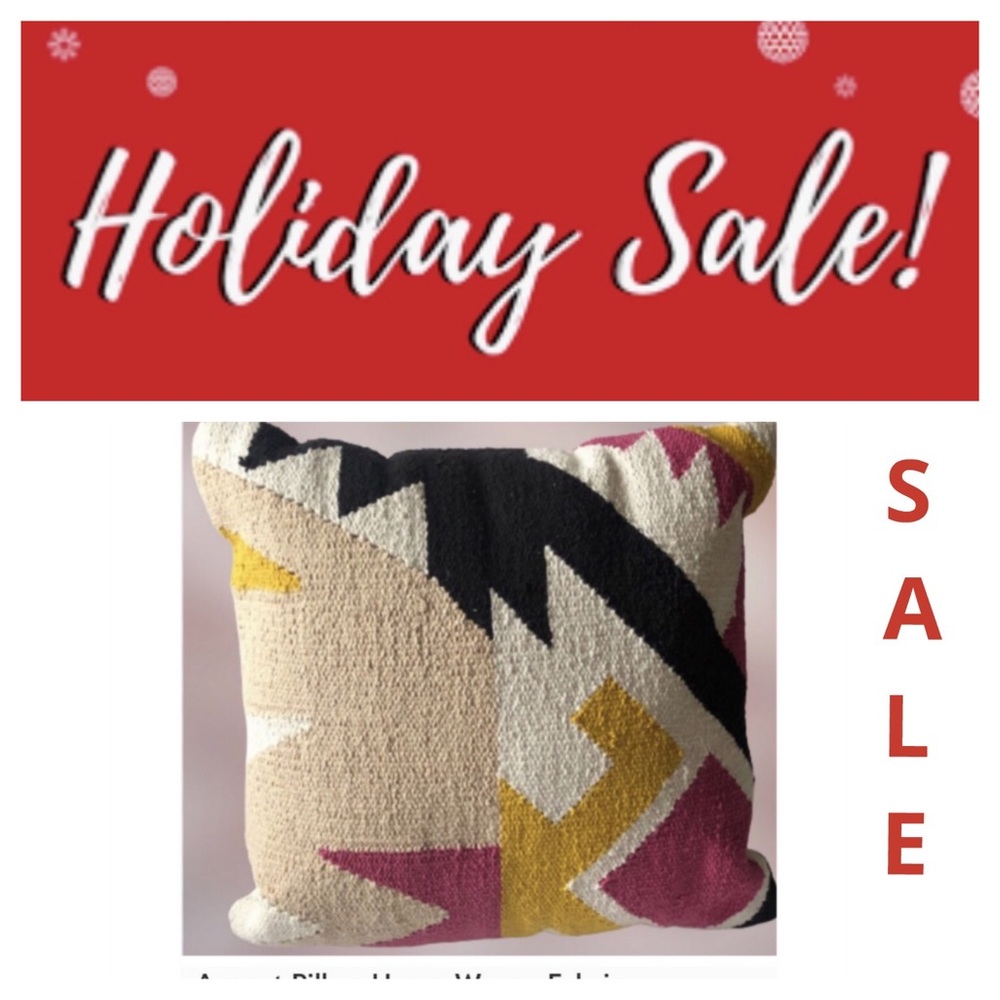 Accent Pillow Heavy Woven Fabric Multi Colors